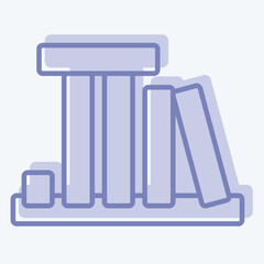 Icon land Mark. related to America symbol. two tone style. simple design illustration