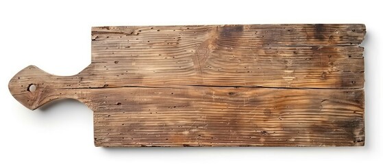 wooden sign board, white background