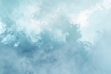 Obraz premium Abstract Blue Smoke Watercolor Background