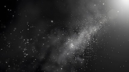 Abstract Black Background With White Noise And Scratches