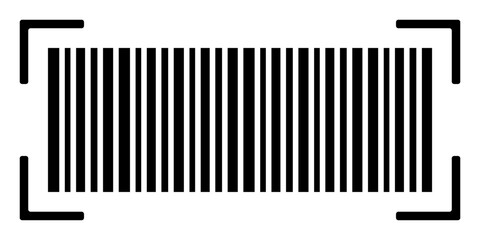 simple barcode icon. modern design isolated on white background