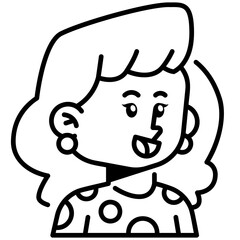 Woman  Line Icon