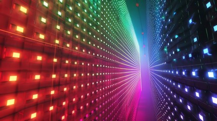 Obraz premium light, star, space, design, disco, bright, glow spots, multi-colored, background, backdrop