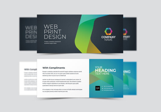 Creative Dark & Colorful Compliment Card Layout