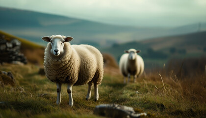 Fototapeta premium Sheep in Grassland