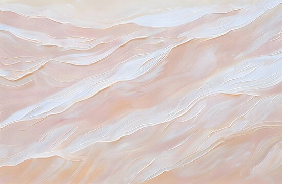 Abstract Desert Dunes in Pink & Beige