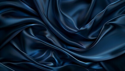 Fototapeta premium A close up of a black fabric. Navy blue color