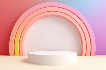 pride mounth 3d background products minimal podium. 3d background products minimal podium scene. pastel color.