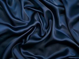 Obraz premium A close up of a black fabric. Navy blue color