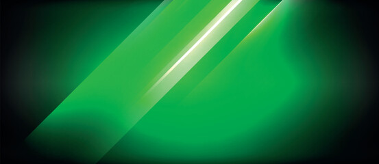 Neon dynamic diagonal light rays background. Techno digital geometric concept design for wallpaper, banner, presentation, background © antishock
