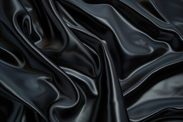 Obraz premium Pure black background with a faint gradient, providing a subtle and elegant design element