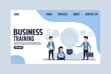 Innovative Business Training Landing Page Design