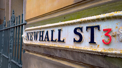Newhall Street in Birmingham - travel photography in United Kingdom