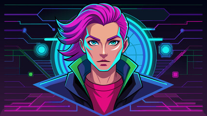 The Significance of Neon Locks in the Visualization of Digital Security cyber security guy