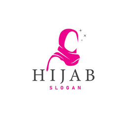 hijab logo design for boutique fashion product for Muslim women clothing