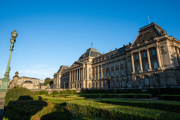 Obraz premium The Royal Palace of Brussels on a Summer Day - Belgium