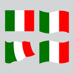 Illustration of the national flag of Italy