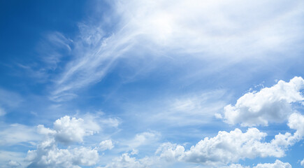 Sky Cloud Blue Background Paronama Web Cloudy summer Winter Season Day, Light Beauty Horizon Spring Brigth Gradient Calm Abstract Backdrop Air Nature View Wallpaper Landscape Cyan color Environment