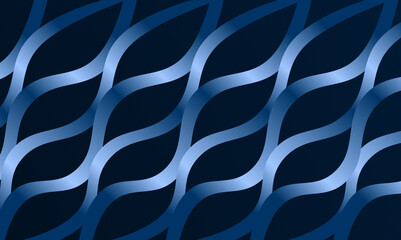 wavy line illustration background colored gradient blue with dark blue background