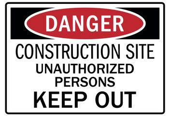 Unauthorized persons keep out sign