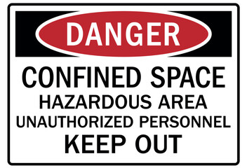 Obraz premium Unauthorized persons keep out sign