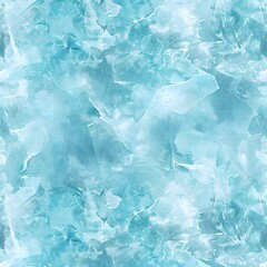 Seamless Light Blue Frozen Ice Watercolor Texture