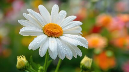 Fototapeta premium Garden beauty Dahlberg daisy in the garden