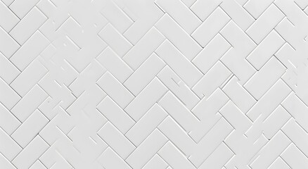 White Herringbone Tile Seamless Pattern Background