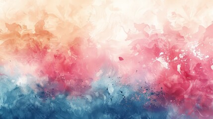 Fototapeta premium Abstract watercolor splash, soft and artistic, pastel hues, copy space