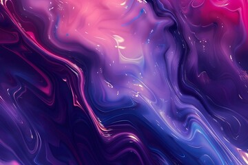 Fototapeta premium Abstract Swirling Colors, Purple & Blue Hyperrealistic Background