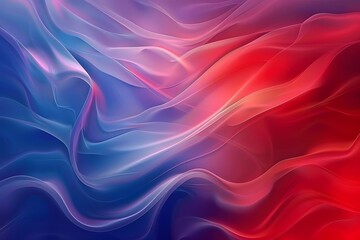 Fototapeta premium Abstract Red And Blue Waves Background