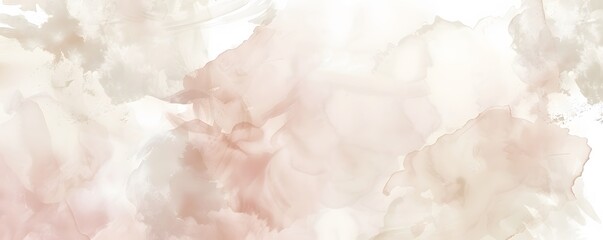 Fototapeta premium Abstract Watercolor Background: Beige & White