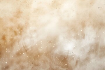 Abstract Beige Background with Blurred White Powder