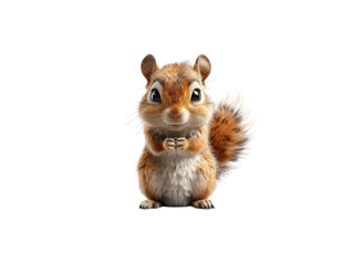 cartoon character cute squirrel © GenerativeAIpicture