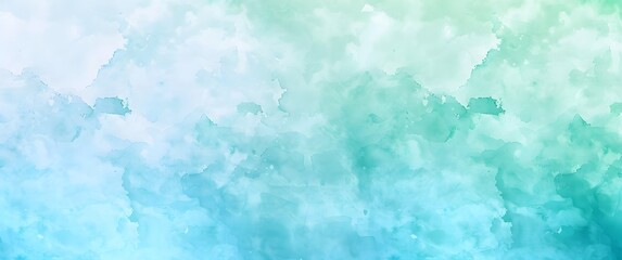 Abstract Blue Green Watercolor Background