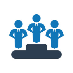 Business winner icon