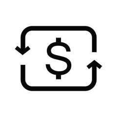 Money transaction icon
