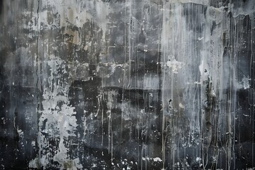 Dark Grey Concrete Wall Texture with Smudged Paint