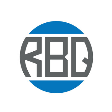 RBQ letter logo design on white background. RBQ creative initials circle logo concept. RBQ letter design.