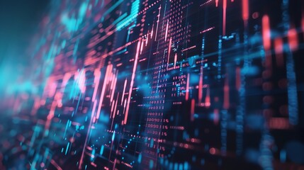 Obraz premium Abstract background, charts and graphs aspect ratio 2:1