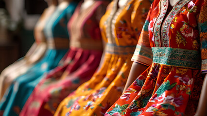 Boutique Blooms - Asian Lawn Delights on Stylish Dress Forms