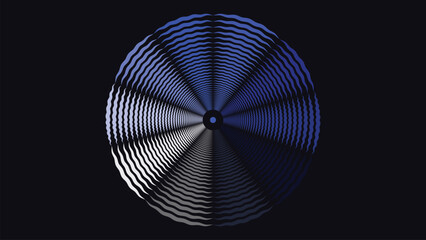 Abstract spiral spinning round vortex style minimalist deep data background.