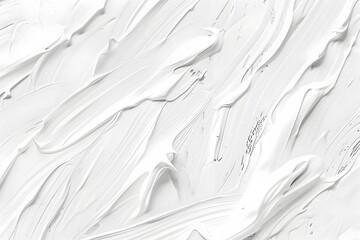 Obraz premium Abstract White Paint Brushstrokes Texture