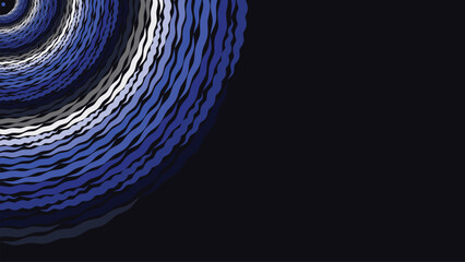 Abstract spiral spinning round vortex style minimalist deep data background.