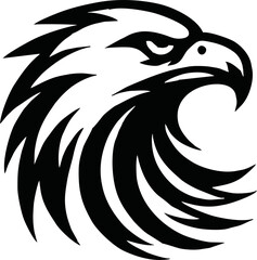 Eagle head icon logo vector