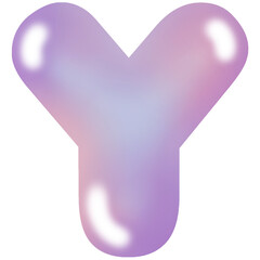 Bubble Letter Y
