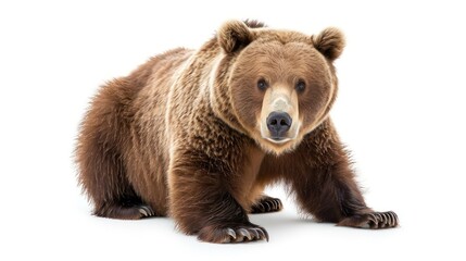 Obraz premium Cinnamon Bear clearly photo on white background , 