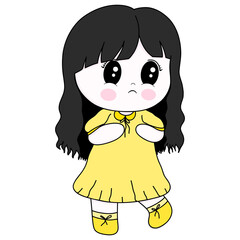 Cute cartoon children in various poses and personalities