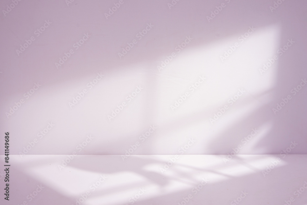 Poster soft shadow overlay on minimalist space