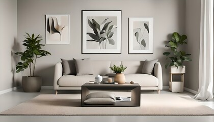 Minimal style living room